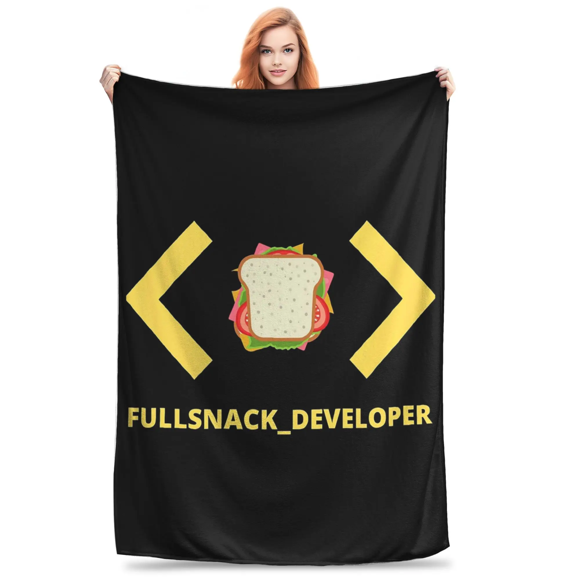 Full Snack Developer Blankets Soft Warm Flannel Throw Blanket Bedding for Bed Living room Picnic Travel Home Couch