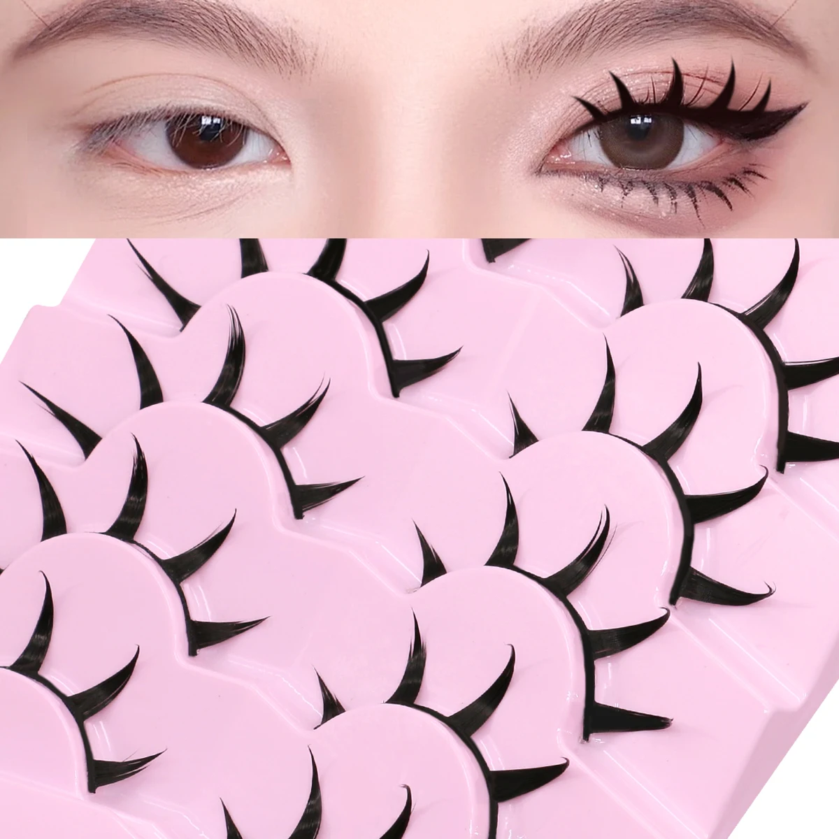 3D Natural Mink False Eyelashes, 5 Pairs