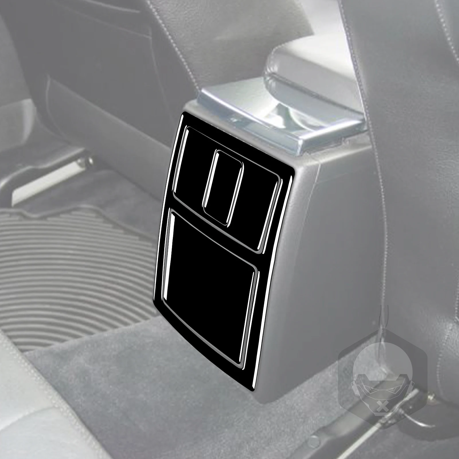 For Volkswagen Passat B5 2001-2005 Accessories Gloss Black Plastic Car Interior Rear Control Panel Trim Sticker