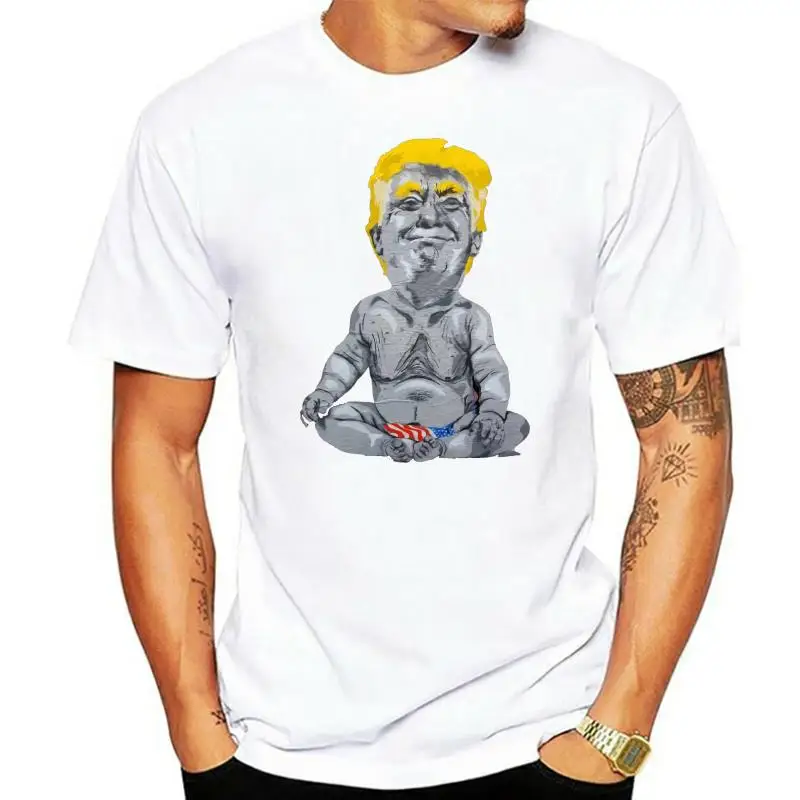 New High Quality 2022 Short Sleeves Cotton T Shirt Trump Graffiti Men T-Shirt Baseball T Shirts