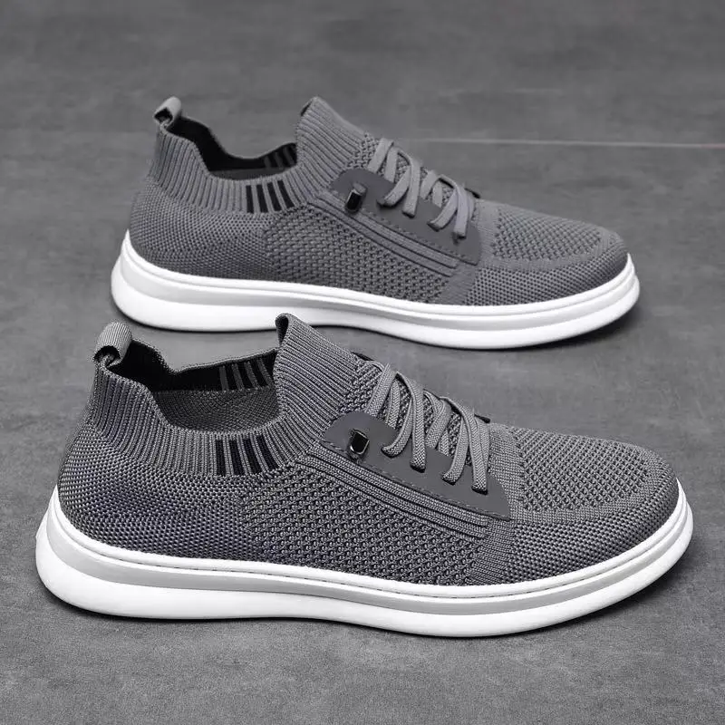 

Men's Shoes Fashion Comfortable Mesh Male Outdoor Sports Sneaker Outdoor Sports Tennis Casual Summer Woven Fly Flat Shoes