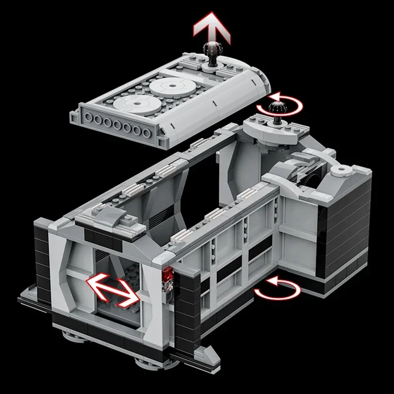 Décennie s de Construction Modulaires en Briques, Modèle de Film Star Moc, Attaque de Soldat Noir, Technologie Ultime, Cadeau de Noël, Ensembles de Bricolage