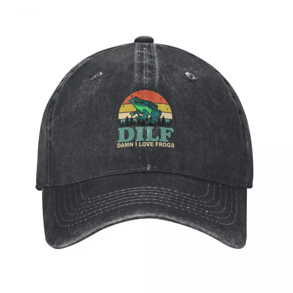 DILF Damn I Love Frogs Baseball Cap Rugby |-F-| foam party Hat Woman Hats Men's