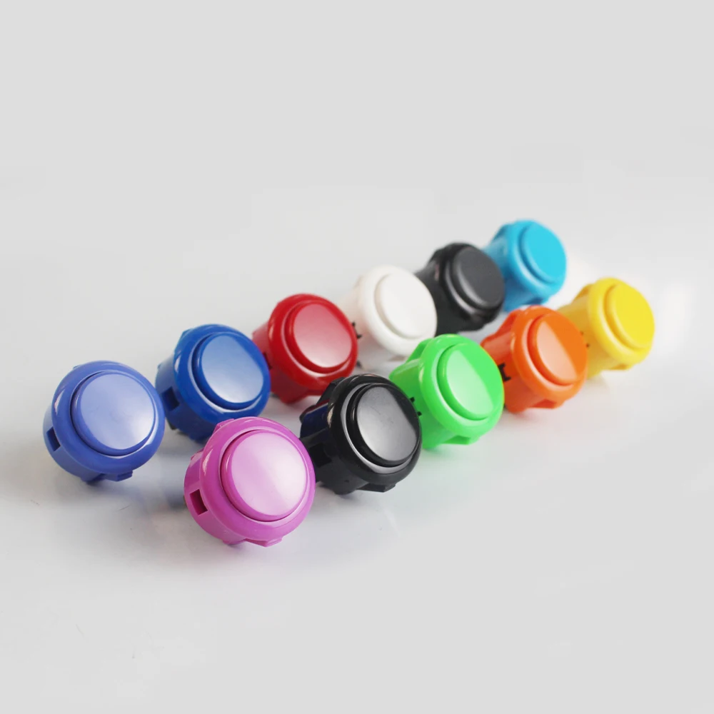 Original Japan SANWA OBSF-24 Round Push Button 24mm Arcade Switch For DIY Joystick Set PC PS/3 XBOX Game Parts