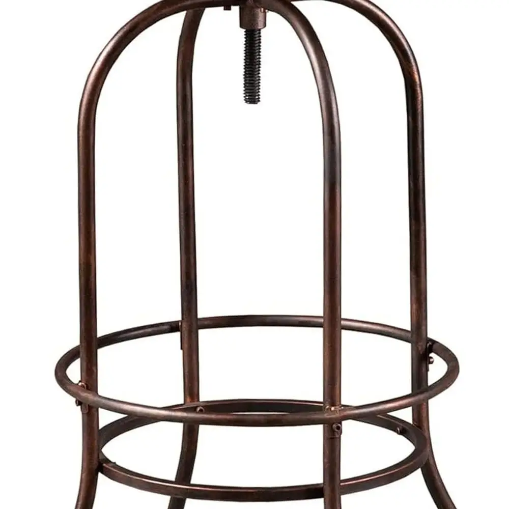 طاولة بار صناعية-37.4 بوصة-45.3 بوصة طويلة دوارة قابلة للتعديل بار ارتفاع بيسترو حانة Table-23.7 بوصة قاعدة خشبية مستديرة قاعدة معدنية