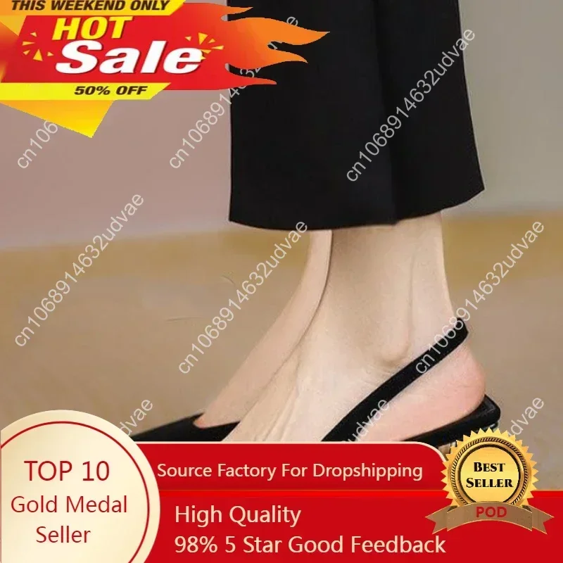 

Women High Heels Hot Sale Black High Heels Shoes Sandals Summer 2025 New Party Sexy Thick Mules Shoes Slippers Ladies Wedding