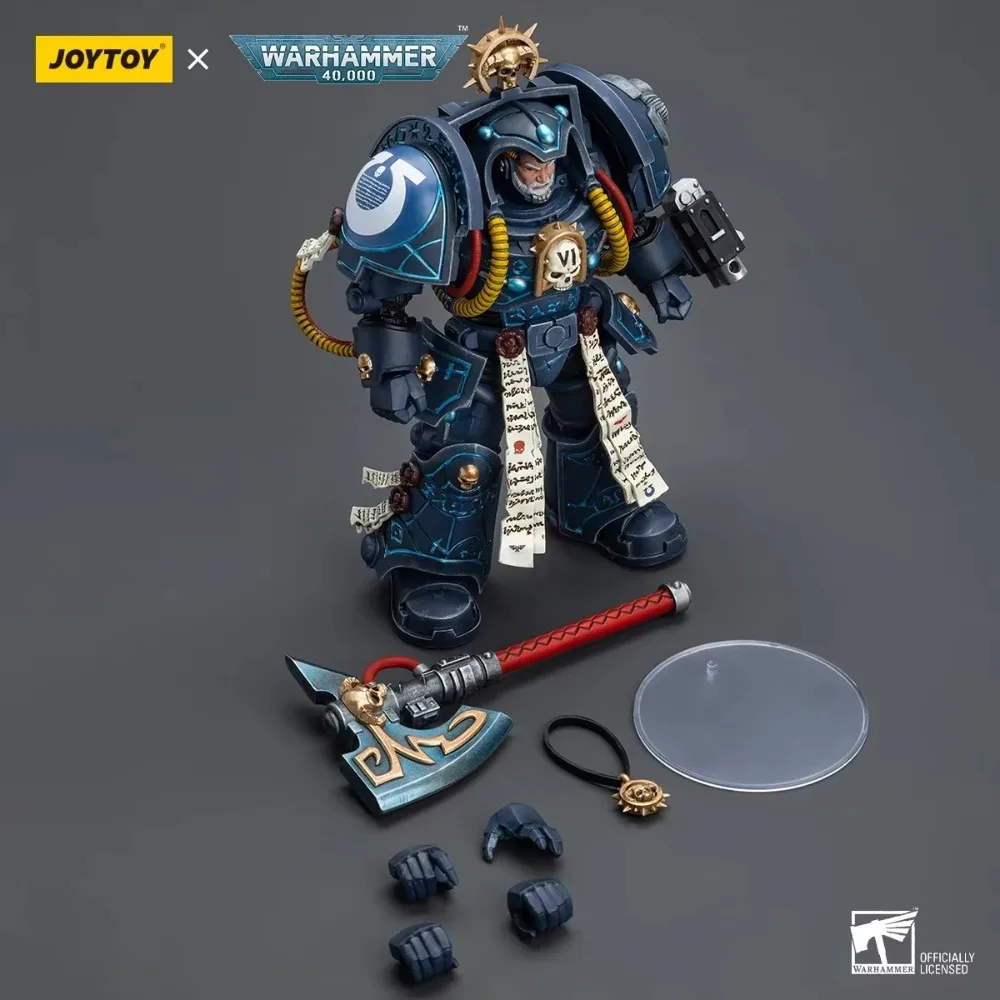 JOYTOY Warhammer 40k Librarian Action Figure Anime 1/18  Ultramarines Librarian in Terminator Armour Joints Figurine Model Toys