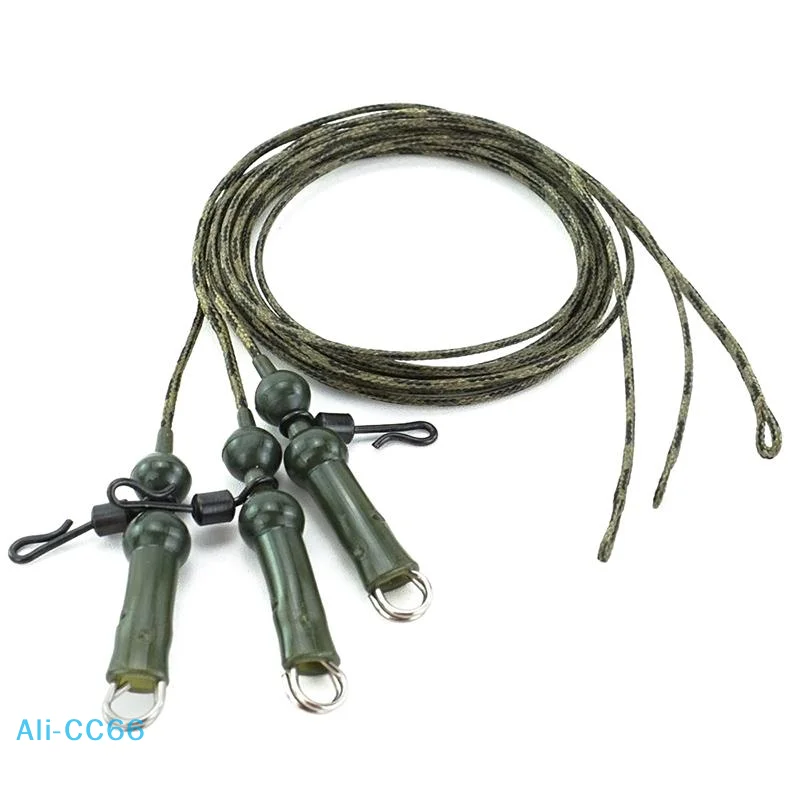 【C】3 Stück für Karpfen-Rig-Blei-Clips, Karpfenangeln, Bleikern mit geflochtenen Angelschnur für Hubschrauber-Rigs