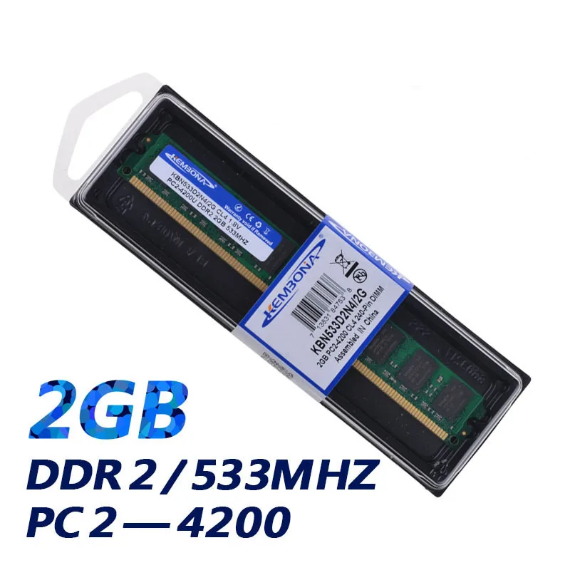 KEMBONA PC DESKTOP DDR2 2GB 4GB 800MHZ 667MHZ 533 Mhz only for A-M-D MB ram 1.8V PC2 - 6400 DDR2 2G 4G RAM MEMORY MEMORIA