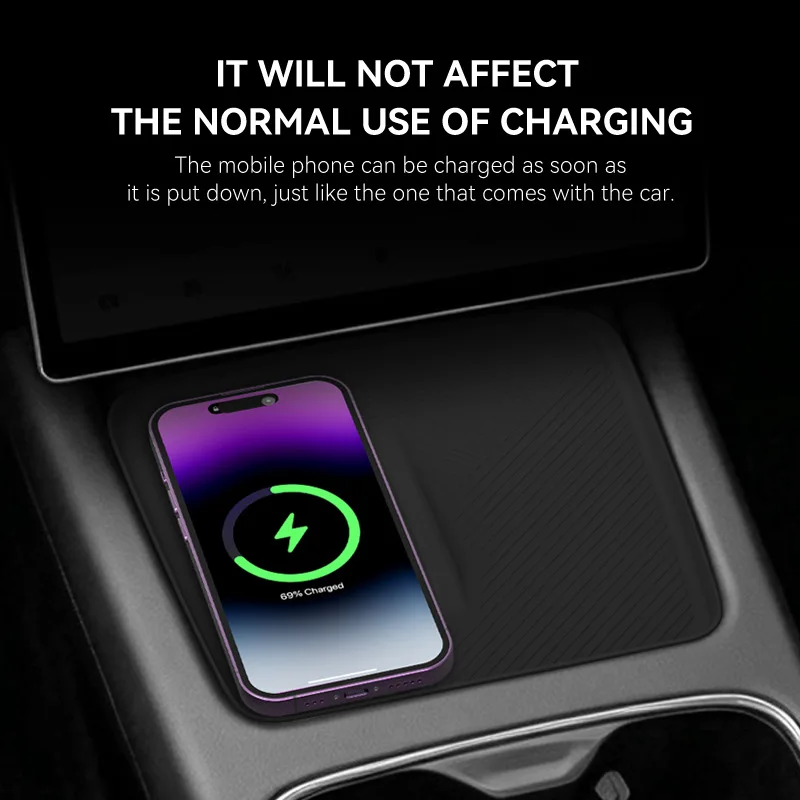Wireless Charging Mat for JAECOO J7 PHEV 2026 Silicone Center Console Anti Slip Protector Pad Interior Accessories