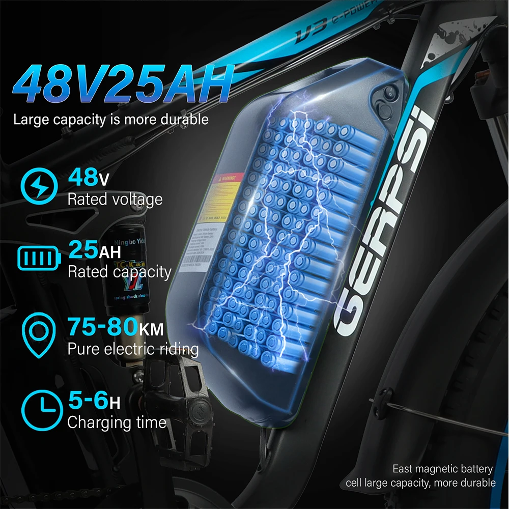 Mankeel DP-2603 دراجة كهربائية 3000 واط محرك مزدوج 48 فولت 25 أمبير بطارية قابلة للإزالة 26 "الطرق الوعرة الدهون الإطارات دراجات كهربائية للكبار