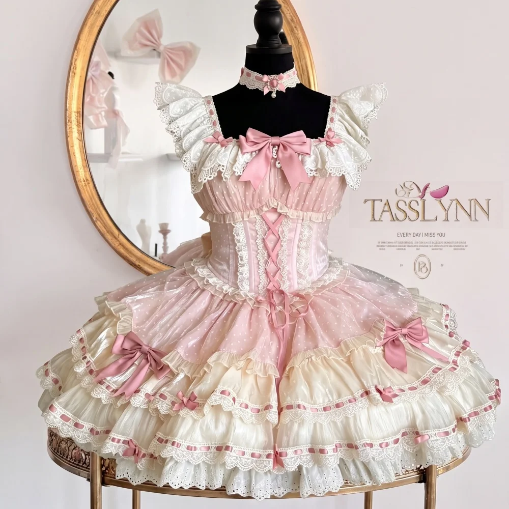 tasslynn-original-lolita-jsk-dress-pink-white-ballet-style-princess-dress-sweet-ruffle-lace-bow-lolita-outfit