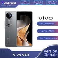 Global Version Vivo V40 5G Smartphone Snapdragon 7 Gen 3 5500mAh Battery 80W Charge 6.78″ 120Hz AMOLED Display 50MP Camera NFC