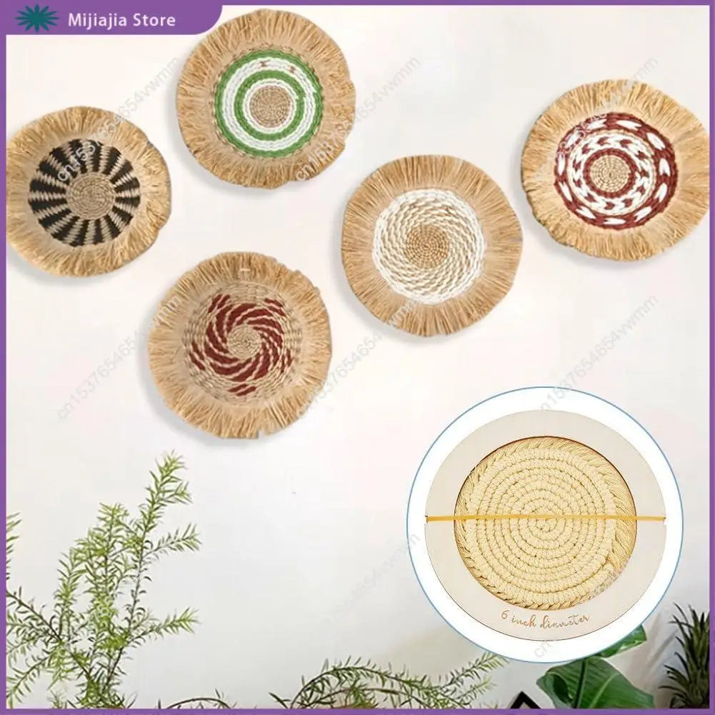 Moldes redondos de corte de macrame, 6 peças, ferramenta de corte de macrame de madeira, ferramenta de suspensão de parede, modelo de corte de anel, vendas