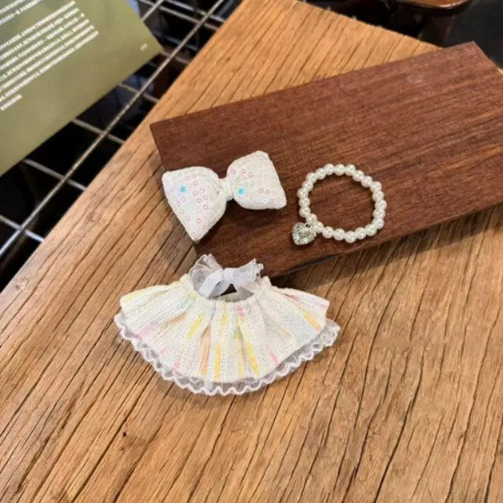 

Cute 10~17cm Doll Lovely Clothes Handmake 6 Colors Princess Dress Clothes Decoration for 10~17cm Cotton Doll For EXO Idol Dolls