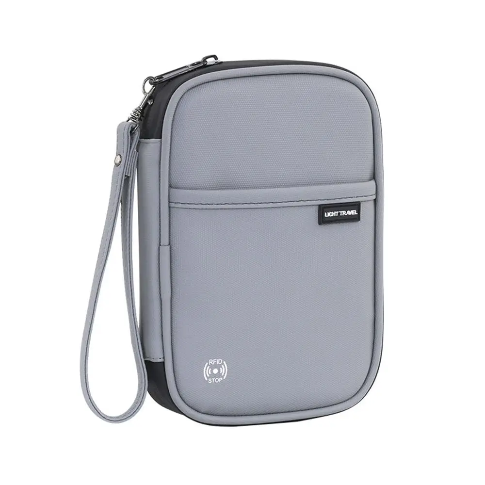 

High Quality RFID Blocking Passport Holder Waterproof Anti-Theft Passport Bag Portable Document Organizer Men