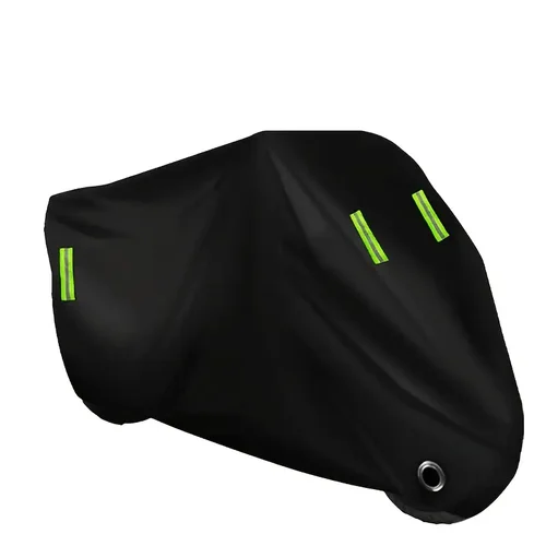 Funda de moto, multifuncional para protección contra lluvia, nieve y sol, con diseño de tira de advertencia reflectante