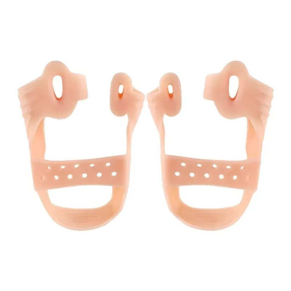 새로운 실리콘 엄지 발가락 외전 텐션 밴드 트레이닝 운동기구 발가락 분리기 발가락 스트랩 발가락 탄력 밴드 1쌍