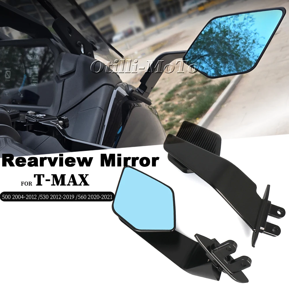 

For Yamaha TMAX530 12-19 Tmax500 04-12 T-MAX560 20-21 Adjustable Stealth Max Mirror Wing Mirrors Sports Side Mirror Accessories