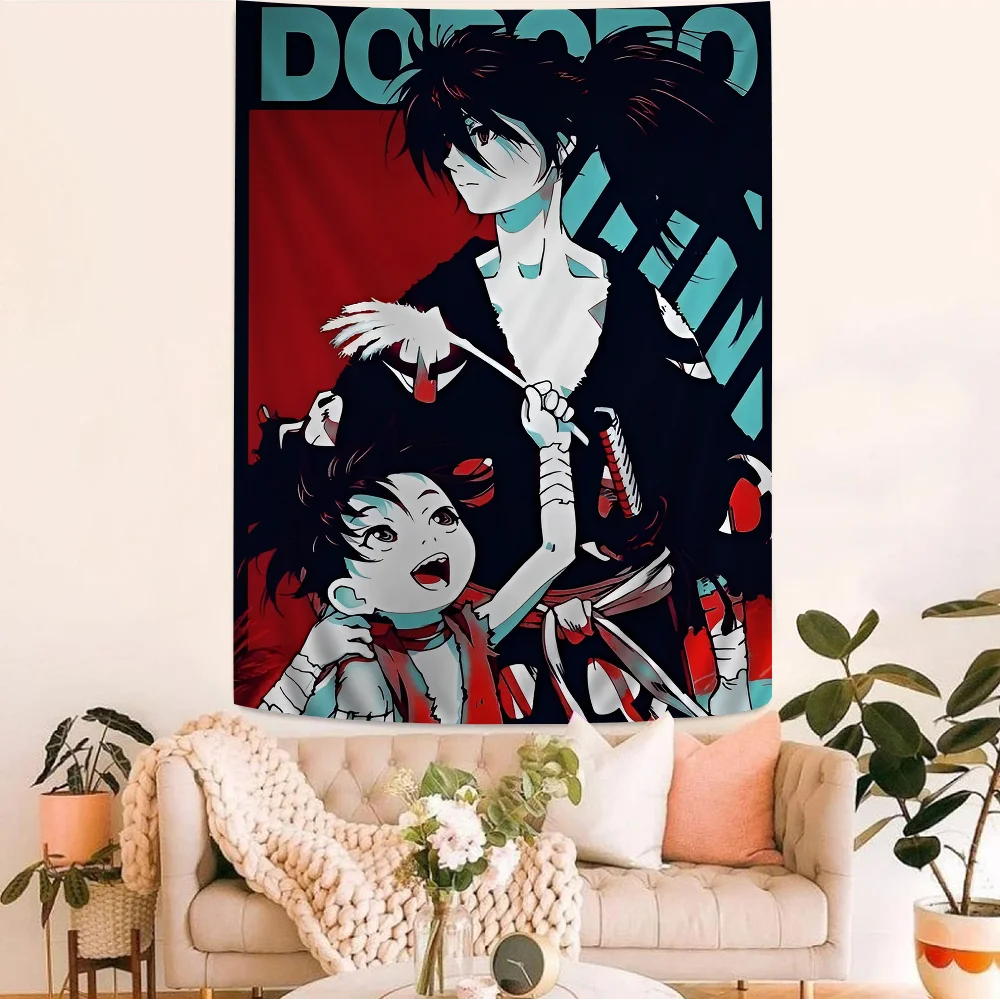 

Anime D-Dororo DIY Wall Tapestry Hanging Tarot Hippie Wall Rugs Dorm Home Decor