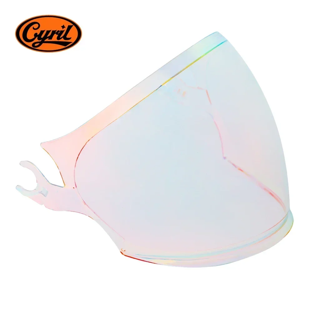 Lente colorida para casco CYRIL TRIANGLE OP12A, gafas para casco de carreras de motocicleta, visera para casco