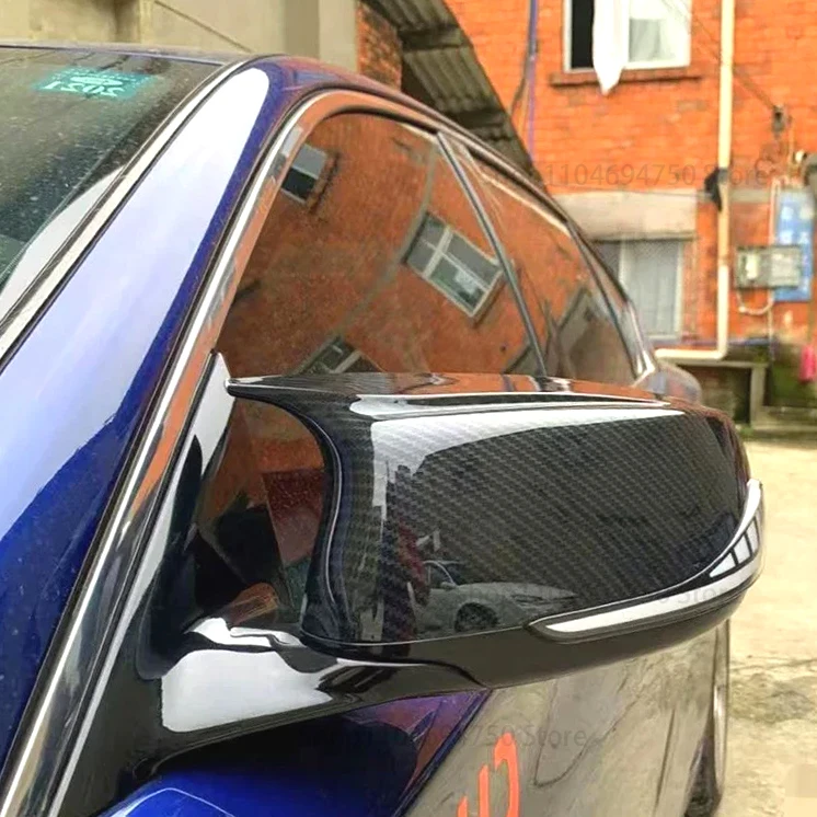 

For Infiniti Q50 Q60 Q70 modifying reverse mirror cover replacing rearview mirror housing carbon fiber pattern