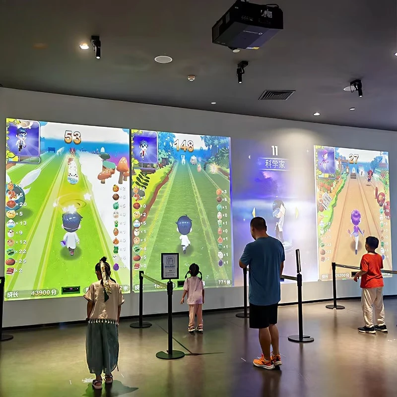 Real-Time Interactive Wall Projection Indoor Playground Advertising Equipment 30+ Players Three-Player Archery Schools Education