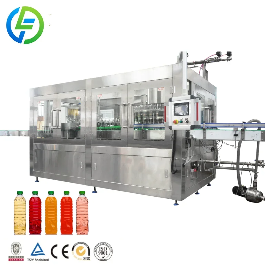 Automatic Mini Juice Filling Machine with 1ml Precision Motor-Driven PLC Control 16000bph Capacity