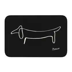 Pablo Picasso Front Door Mat Anti-Slip Outdoor Absorbent Dachshund Dog Lump Artwork Doormat Kitchen Balcony Entrance Rug Carpet
