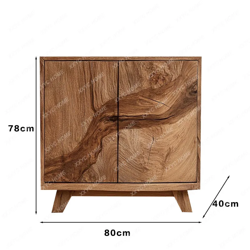 Medieval style solid wood living room locker household hotel furniture modern simple storage decoration advanced sense
