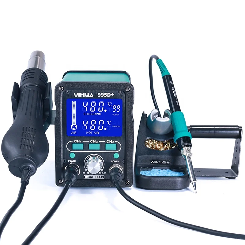 Yihua-ホットエアガンはんだごて、SMD携帯電話修理、リワークはんだ付けステーション、995D