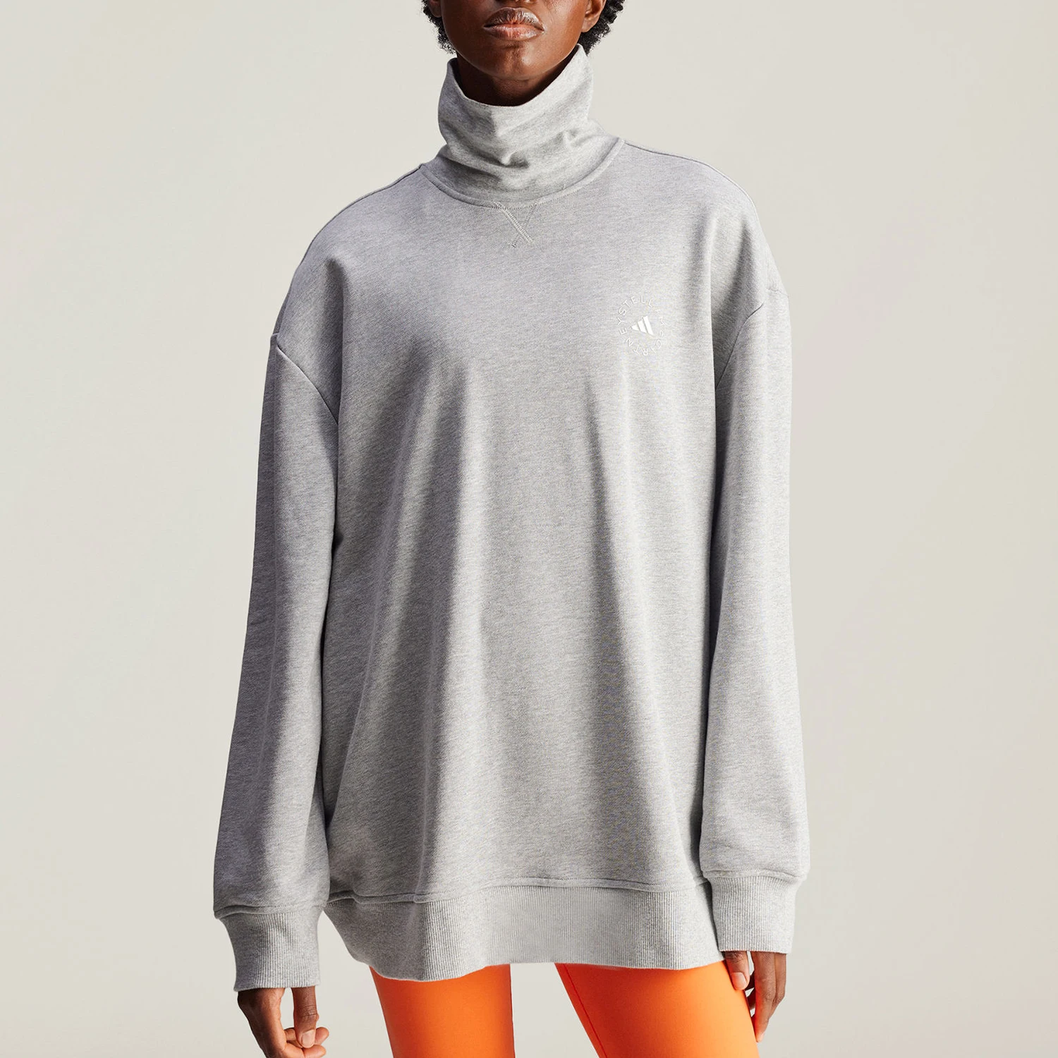 

Оригинальная спортивная рубашка Adidas, женская свободная толстовка для йоги с высоким воротом IW6336