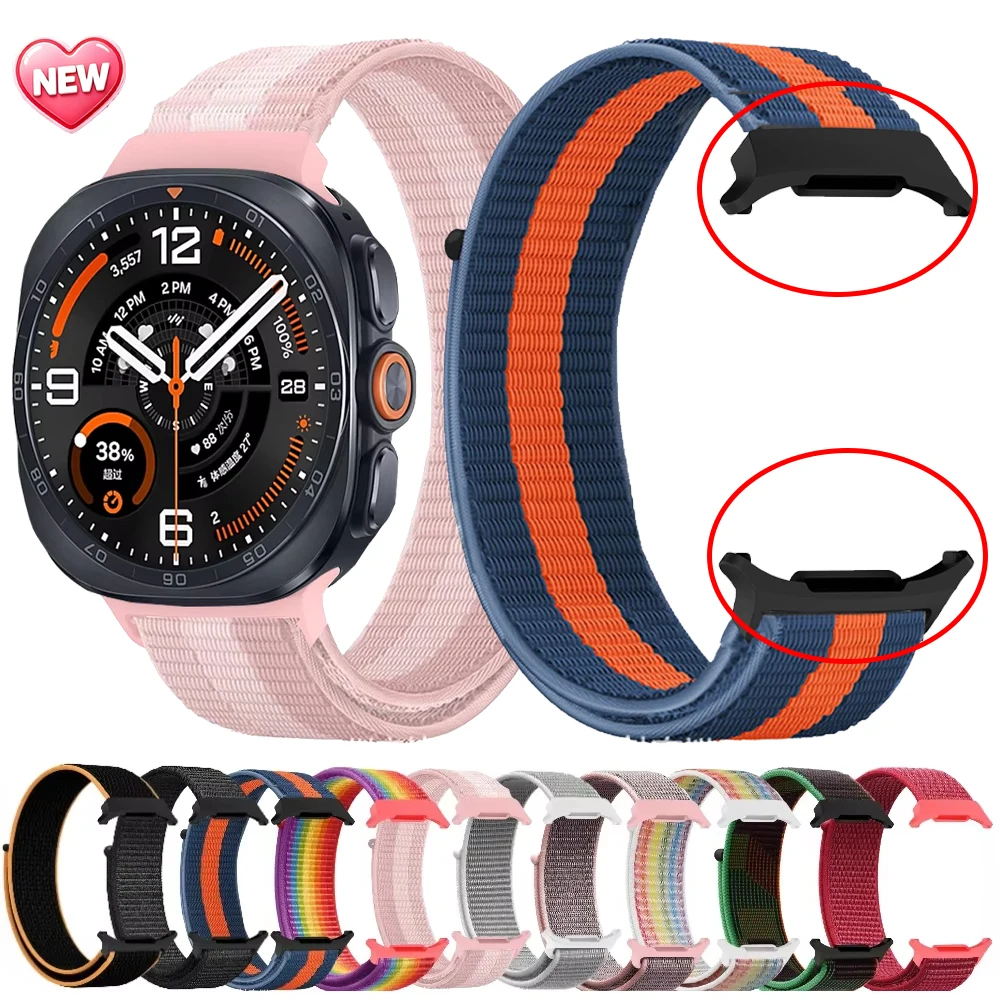 Nylon Weave Loop Band For Samsung Galaxy Watch Ultra 2 1 47mm Replaceable Bracelet Galaxy Watch Ultra 2025 47mm Belt Accessories