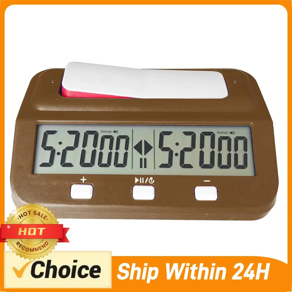 

Цифровой таймер для шахмат, профессиональный секундомер для настольных игр, пластиковый, на батарейках, многофункциональный, легкий, для тренировок и обучения