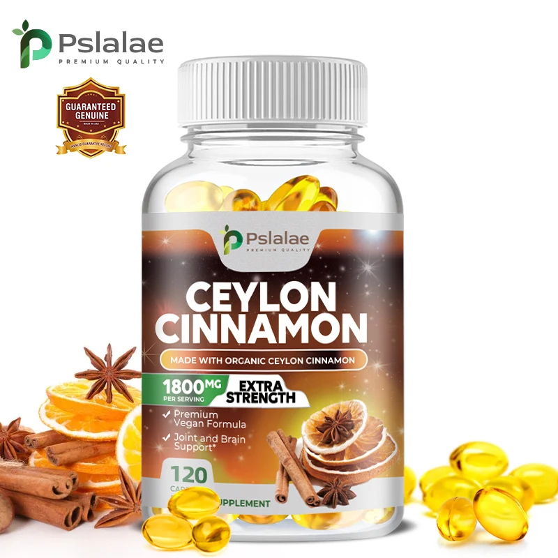 Premium Ceylon Cinnamon 1800 mg - a natural supplement that supports healthy circulation, brain and joint function