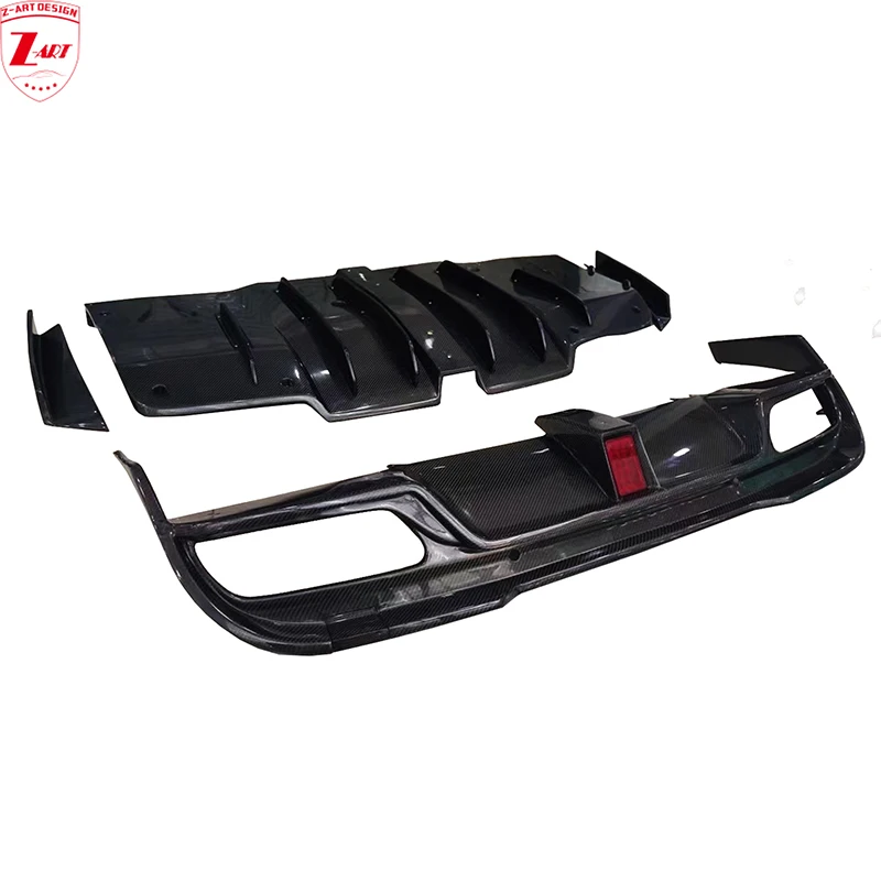 

2015-2021 Z-ART carbon fiber rear diffuser for C63 sedan carbon fiber rear lip for W205 C63 IMP carbon fiber rear chin