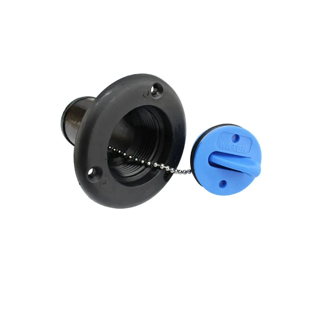 1 pieza  enchufe  cubierta blanco y negro  agua  plástico ABS 38mm Hardware  barco marino relleno  cubierta  agua