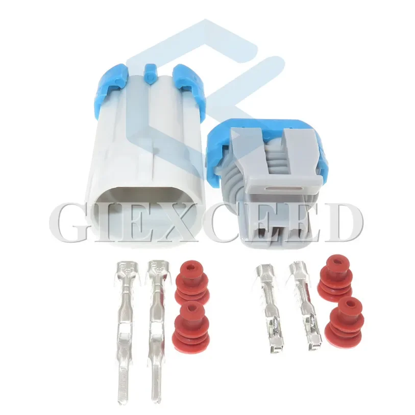 2 Sets 2 Pin AC Assembly 12162343 12052644 Automotive Waterproof Throttle Plug Auto Electrical Connector Socket For Car