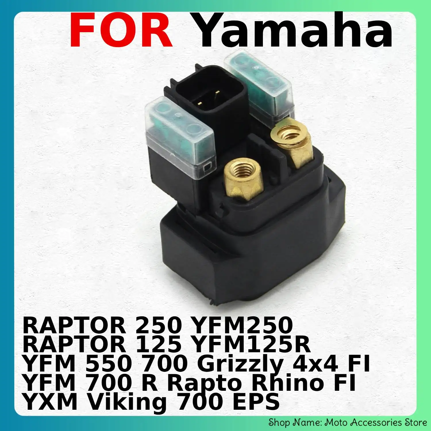 Реле-соленоид стартера для мотоциклов Yamaha RAPTOR 250 125 / YFM YXR YXM Viking 550 700 Grizzly Raptor Rhino FI 4x4 FI EPS