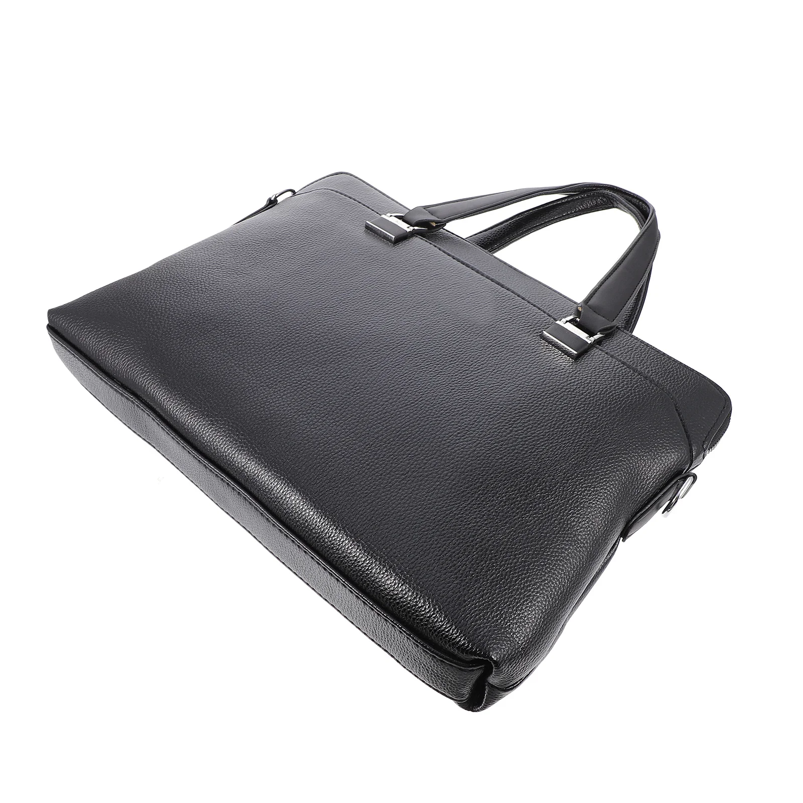 حقيبة كتف أنيقة للأعمال، محفظة ذات سعة كبيرة لملفات الكمبيوتر المحمول، حقيبة أعمال للهاتف المحمول، حقيبة من البولي يوريثان #1