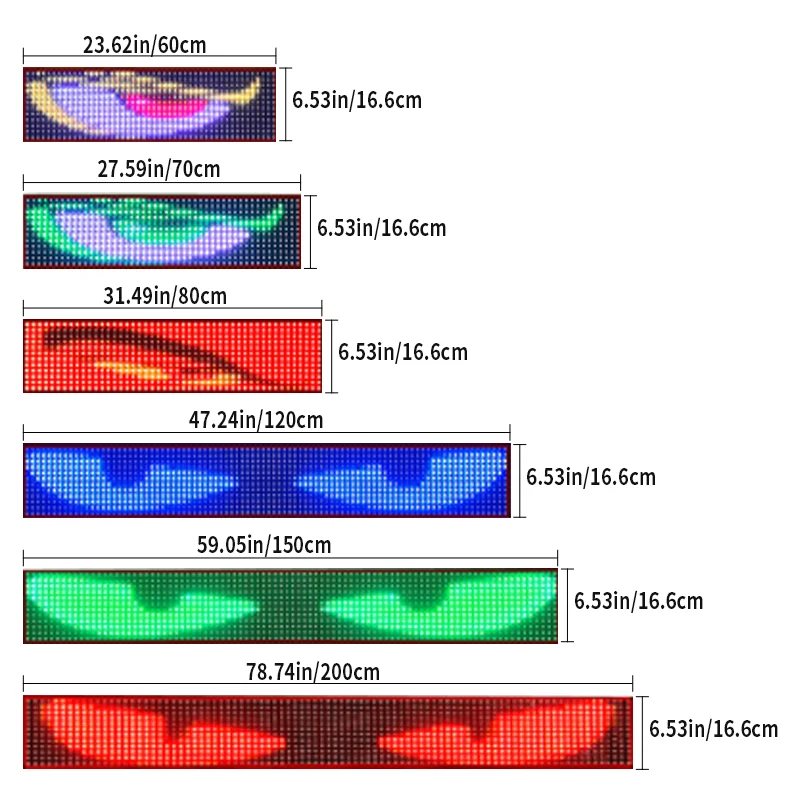 APP Automotive Matrix Pixel Panel RGBIC Truck DIY Text Animation Devil Eyes Rolling LED Screen Display Nigt Light