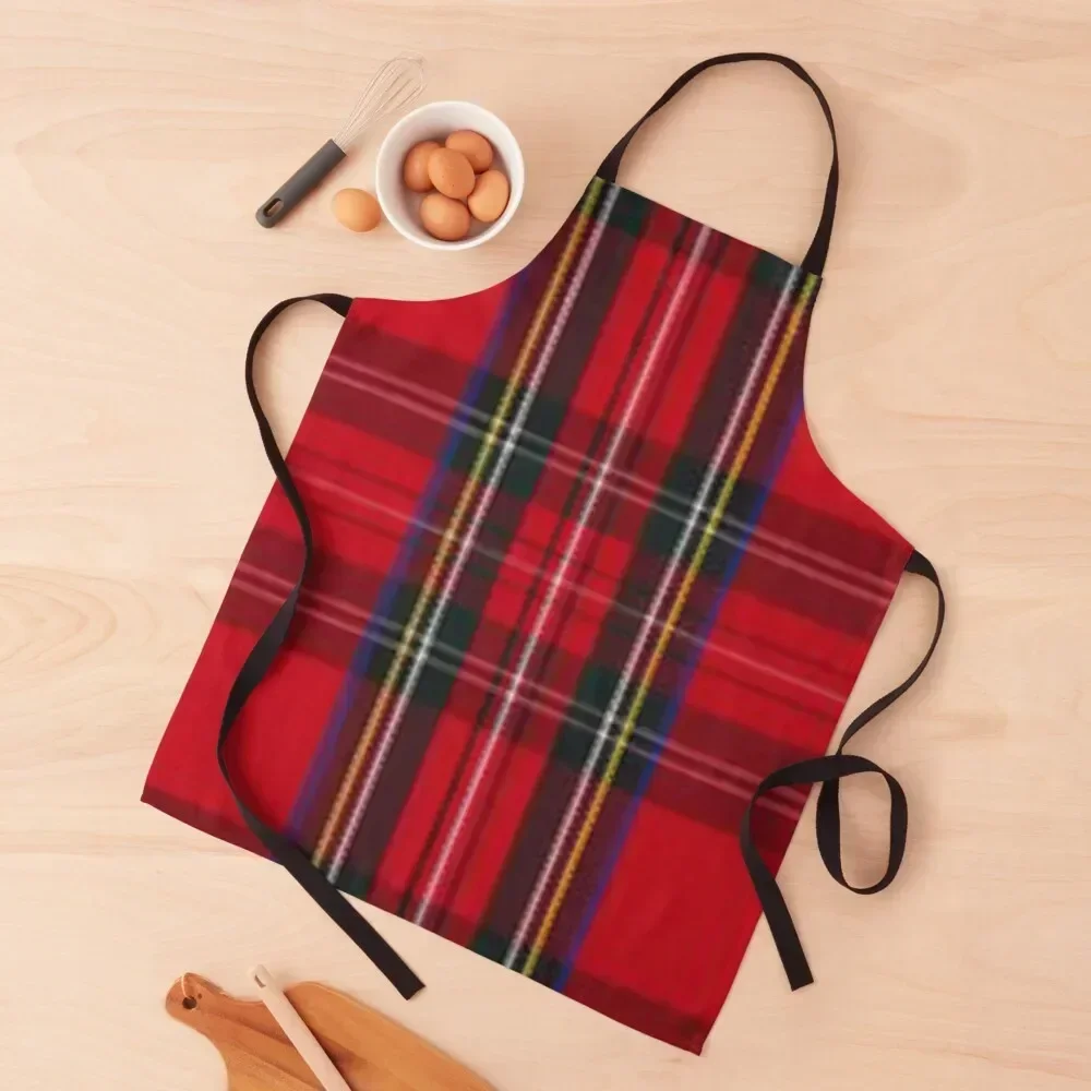 Tartan-style red checks Apron chef costume Kitchen Things And For Home Apron