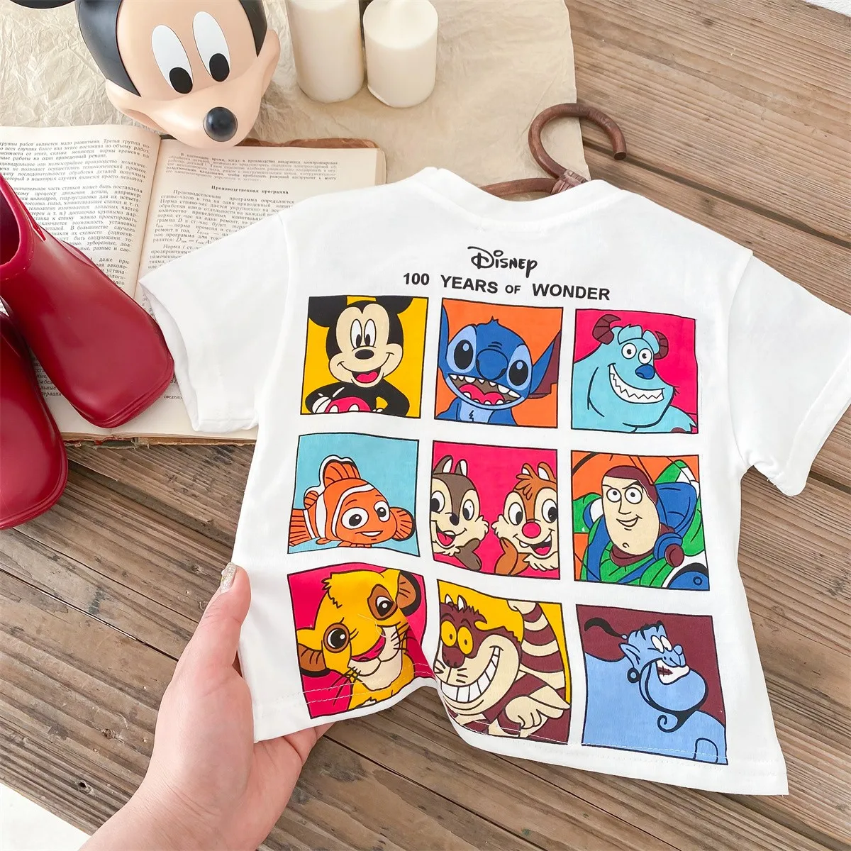 Children\'s Clothes Summer Boys T-shirt Printed Cartoon Cotton Fashion Kids Tops Tees Mickey Short Sleeved Tshirt Toddler Costume