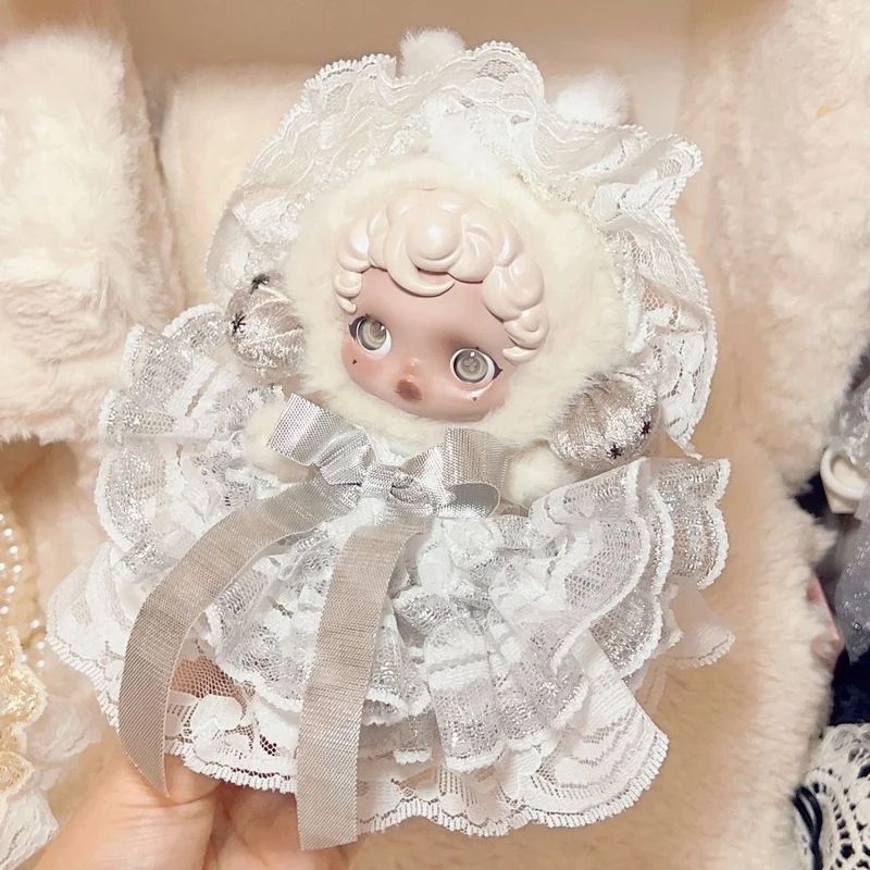 

Only Clothes 10-15cm Doll Clothes New Mini Princess White Wedding Dress Vinyl Doll Clothes Diy Replacement Pendant Baby Clothes