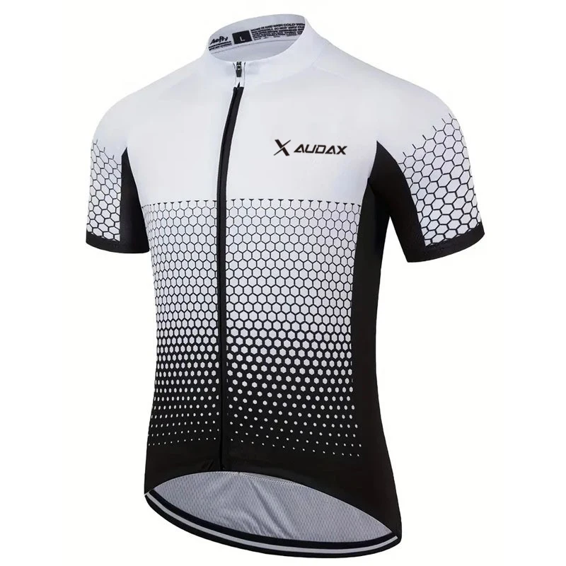 AUDAX cycling jersey, quick drying, sweat wicking, breathable mountain bike sports shirt, mountain bike clothing