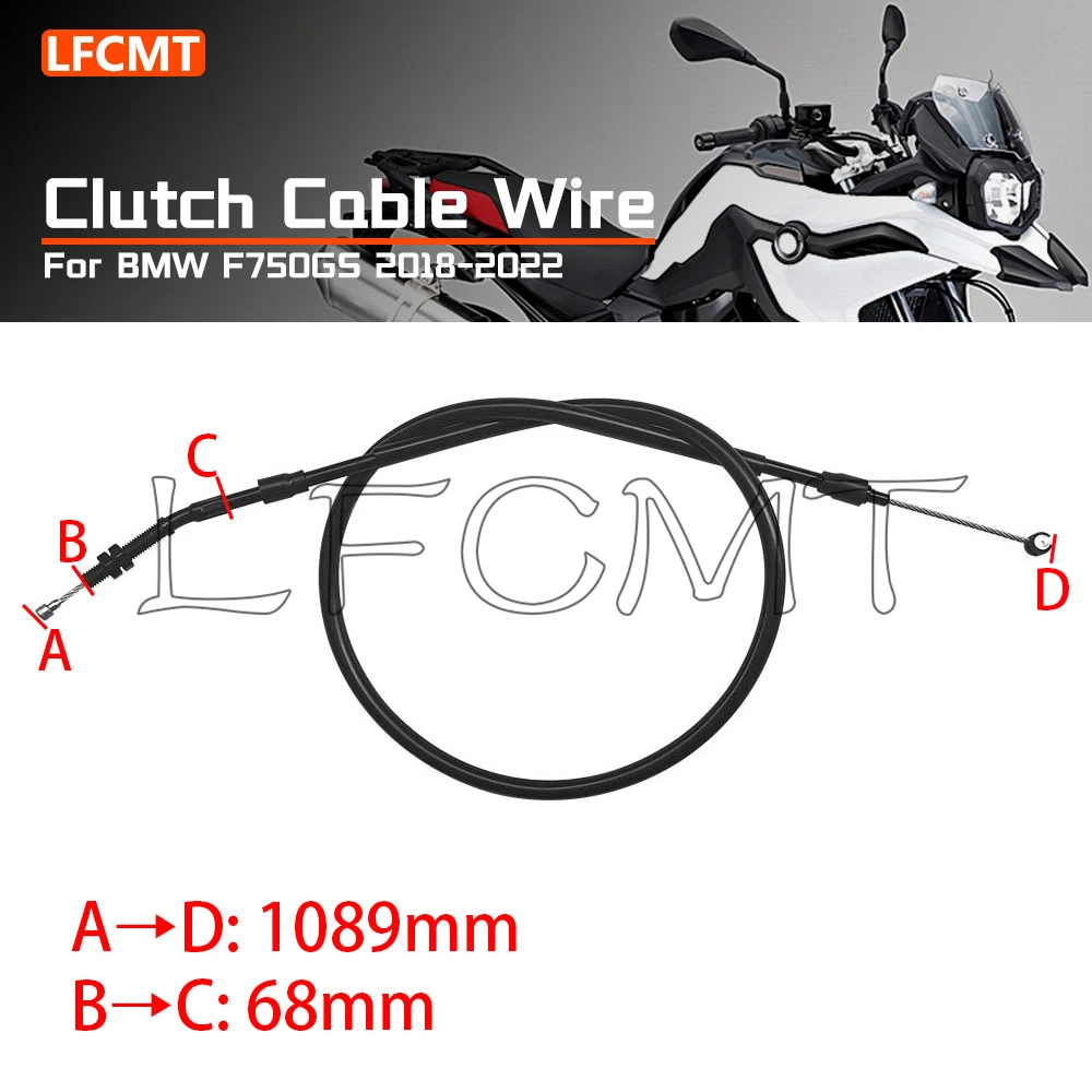 

Motorcycle Stainless Steel Clutch Cable Wire Fit for BMW F750GS F 750 F750 GS 2018 2019 2020 2021 2022 2023