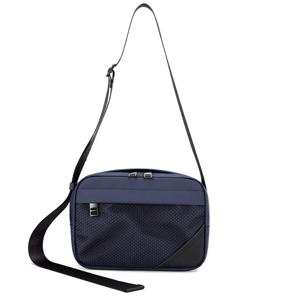 

Casual Zipper Men Crossbody Bag Square Solid color Sports Shoulder Bag Korean Style Large Capacity Oxford Crossbody Bag Outdoor
