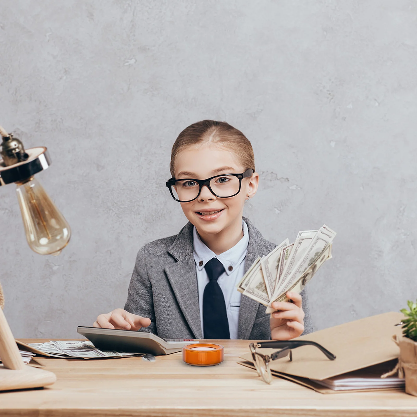 2 قطعة من البلاستيك جولة إصبع مرطب الإسفنج كوب لعد أوراق المال وثيقة التعامل مع سطح المكتب استخدام كفاءة العد النقدي