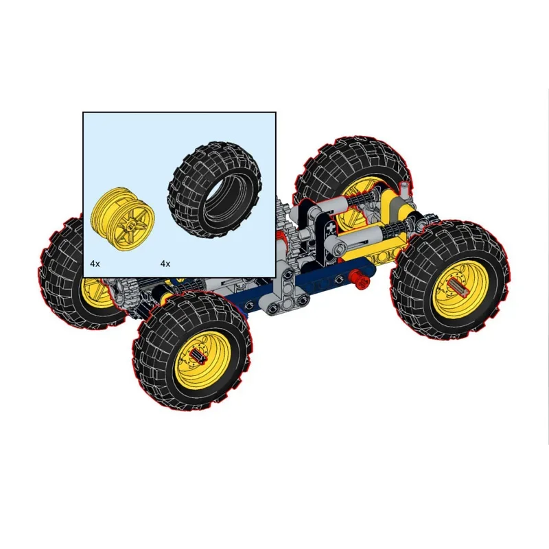 150PCS Buggy Telaio Auto Blocchi Tecnici Set Assemblato Ornamento Fuoristrada Educazione MOC Mattoni Modello FAI DA TE Giocattoli
