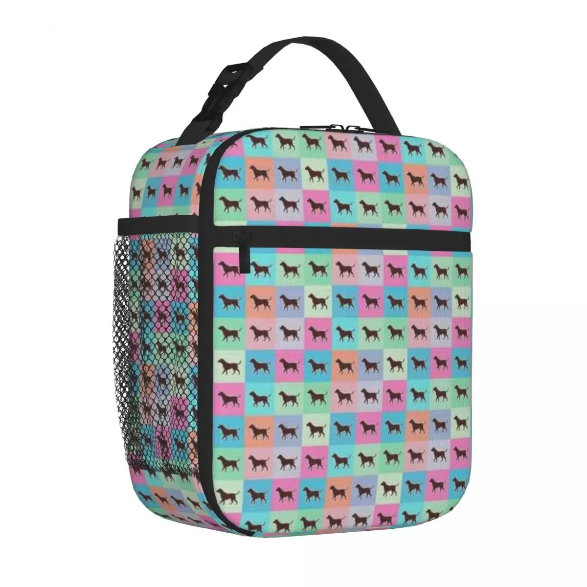 Bestselling Pastel Patchwork Dogs 3D Stereo Snack Bag Backpacking Carry Lunch Bag